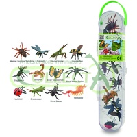 Collecta Figurines Collecta A1106-C Box MIT Mini KRATZEN Figuren Insectes: Set mit 12 Insekten und Araignées, Mehrfarbig