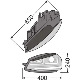 Osram LEDHL103-BK LEDriving® Black Edition Komplett-Scheinwerfer Volkswagen Volkswagen Golf 7