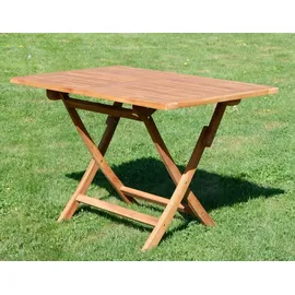 ALEOS. Gartentisch 120 x 70 x 76 cm Braun