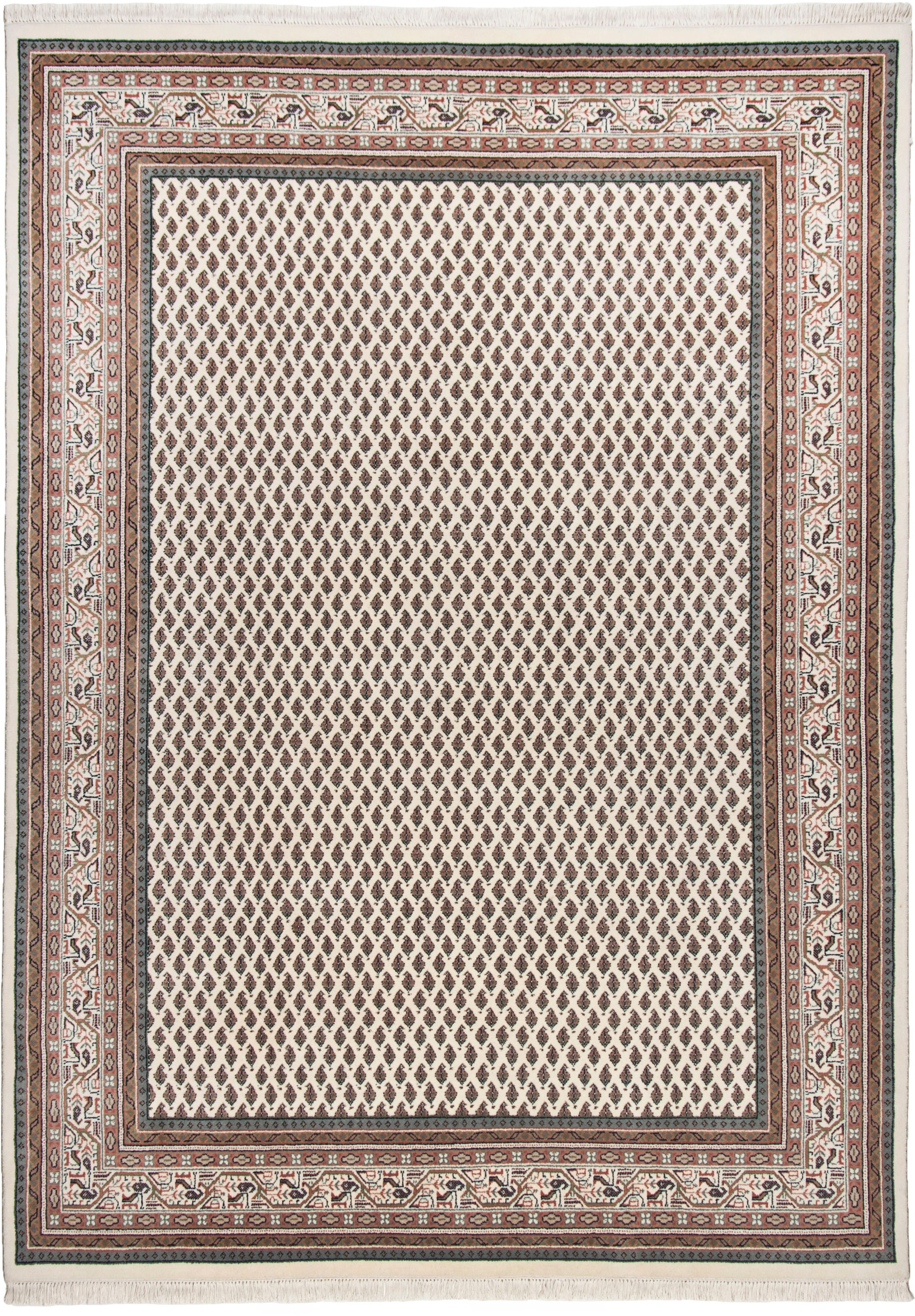 Orientteppich »Abbas Meraj Mir«, rechteckig, 813391-6 creme 12 mm