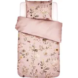Essenza Noe Bettwäsche 135 x 200 cm rosa mit Kissenbezug 80 x 80 cm Reißverschluss