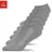 SNOCKS Sneakersocken 6 Paare Grau L