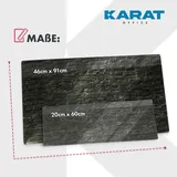 Karat Memoboard 20 x 60 cm Schwarz