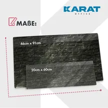 Karat Memoboard 20 x 60 cm Schwarz
