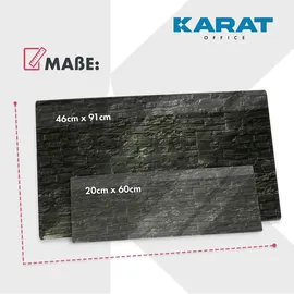 Karat Memoboard 20 x 60 cm Schwarz