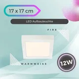 Briloner Leuchten GmbH & Co. KG GLOBO LED-Deckenleuchte 12W eckig weiß
