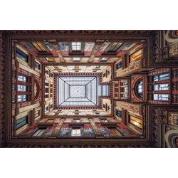 Fototapete PAPERMOON "Photo-Art MASSIMO CUOMO, GALLERIA SCIARRA, ROM", bunt, B:5,00m L:2,80m, Vlies, Tapeten