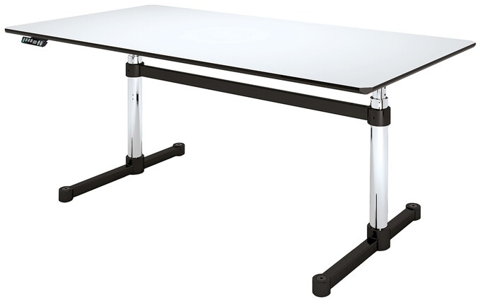 Table de bureau USM Kitos, Designer Prof. Fritz Haller, 65-130x175x75 cm