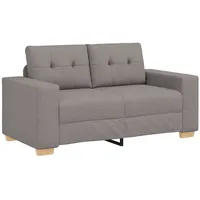 VidaXL Loveseat-Sofa Taupe 120 cm Stoff