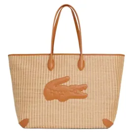 Lacoste Shopping Bag Shopper 15" 42 cm Natural Tan/Braun