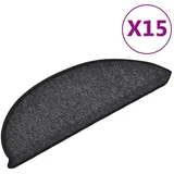 vidaXL 15 Stk. Treppenmatten Anthrazit 56 x 17 x 3 cm