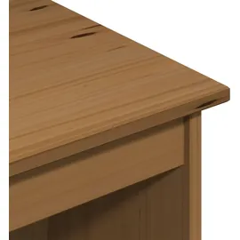 vidaXL Schreibtisch Honigbraun 112 x 50 x 75 cm Massivholz Kiefer