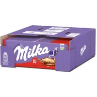 (19,62€/1kg) Milka LU Kekse Schokolade, 18 Tafeln je 87g