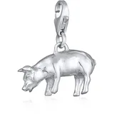 Nenalina Charm Anhänger Schwein Silber 925