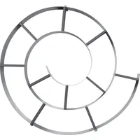Kare Wandregal 75 cm Silber