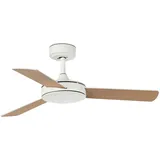 faro BARCELONA Mallorca 106 cm Deckenventilator Braun/Weiß