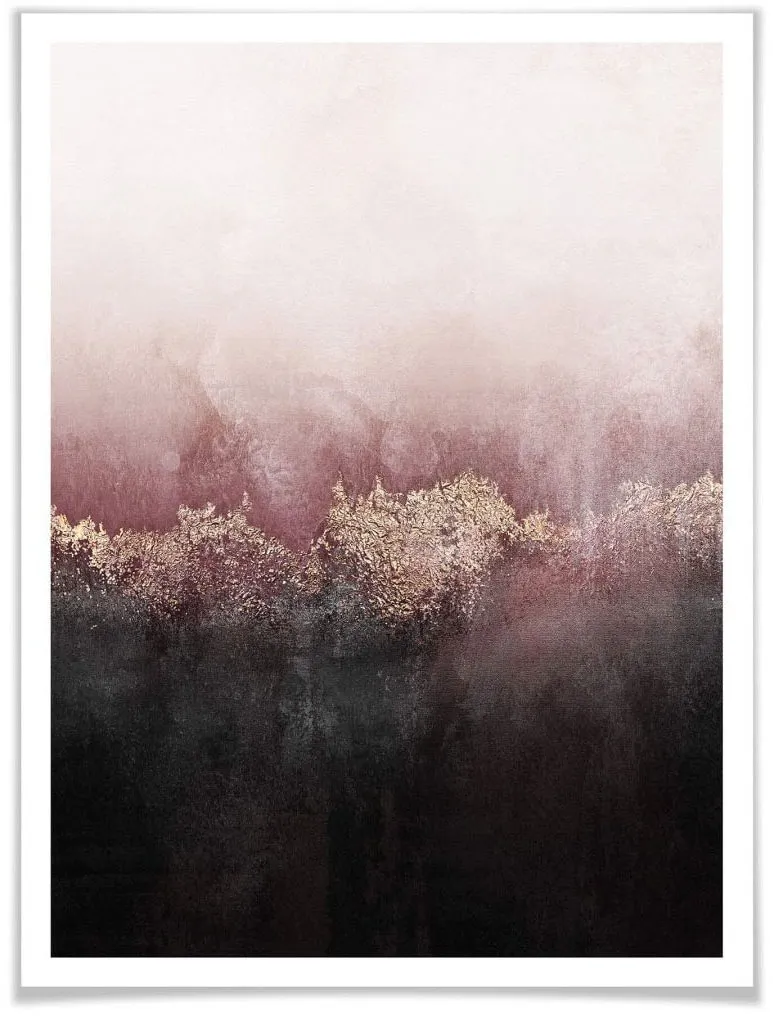 Wall-Art Poster »Rosa Himmel«, Himmel, (1 St.), Poster ohne Bilderrahmen Wall-Art bunt