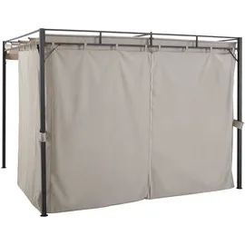 Konifera Pavillonseitenteil Milos 1 Stück 3 x 0,3 m Beige