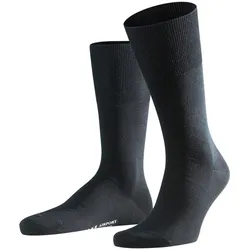 FALKE Herren Socken Airport - Freizeit- und Business-Socken, Uni, Vorteilspack Schwarz 45-46 1er Pack