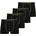 unifarben gelb schwarz S 4er Pack