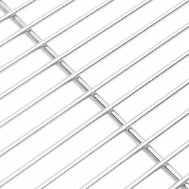 vidaXL Grillrost 47 x 32,5 cm Edelstahl silber
