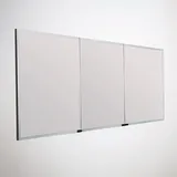 Sprinz Pure-Line Spiegelschrank Einbau mit 3 Türen 120 cm, Badmöbel, alu schwarz matt