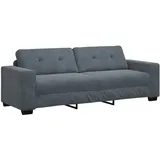 vidaXL 3-Sitzer-Sofa Dunkelgrau 180 cm Samt