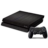 DOTBUY PS4 Skin Aufkleber Sticker Design Folie schützende Haut Schale für Sony Playstation 4 Konsole und 2 Dualshock Controller (Wood Black)