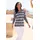 Casual Looks Strickpullover schwarz/weiß 52