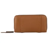 Tom Tailor Damen TTBECA Portemonnaie mit Ziernähten, braun, Uni, Gr. ONESIZE