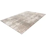 Teppich 160x230 kurzflor Wohnzimmerteppich Esszimmer Schlafzimmer Grau Beige