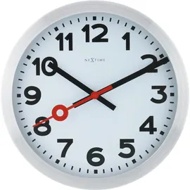 Nextime Wanduhr Station 35,00 cm 3999AR weiß