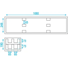 Showgear Case for 4x LED Bar Value Line