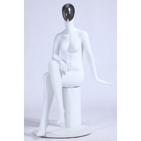 Eurotondisplay Schneiderpuppe Schaufensterpuppe mit Galvanik Maske in Weiß matt Mann oder Frau, Nicht zutreffend