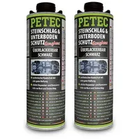 Petec Unterbodenschutz schwarz 2 St. 1 l