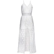 VIVANCE Spitzenkleid Kleid Weiß 34