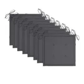 vidaXL Gartenstuhl 60 x 60 x 85 cm grau 8 St.