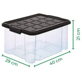 Novatool Aufbewahrungsbox 2x80 L + 2x 15 L + 4x 5 L 8-tlg. anthrazit