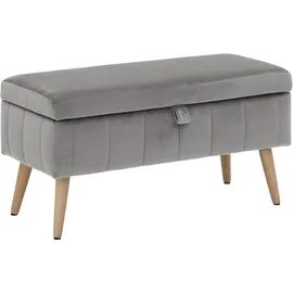 OTTO home Truhenbank AMIRA Silber 81 x 36 x 43 cm