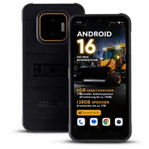 JCB Toughphone E50 6 GB RAM 128 GB Schwarz