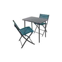 VCM Gartenmöbel 3er-Set - türkis/petrol ¦ Maße cm B: 80 H: 72