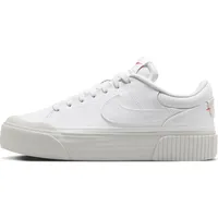 Nike Court Legacy Lift Sneaker, White/Photon Dust-Picante Red, 40.5