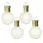 MARELIDA LED Solar Glühbirne Kugelleuchte für Garten Terrasse Balkon 4er Set