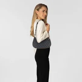 GUESS Noelle II Top Zipper Shoulder Bag Coal Logo - Einheitsgröße