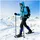 vidaXL 3 in 1 Schneeschuhe Blau 53,5