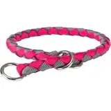 Trixie Cavo Zug-Stopp-Halsband fuchsia/grafit L 47-55cm , ø18mm Hund