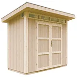 TIMBELA Gartenhaus M901A 2,94 x 1,61 m Natur