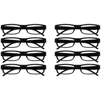 Die Lesebrille Unternehmen Schwarz Leicht Komfortables Leser Wert 4er-Pack & Die Lesebrille Unternehmen Schwarz Leicht Komfortables Leser Wert 4er-Pack Designer Stil Herren Frauen UVR4PK032 +1, 50