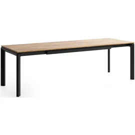 WFL GROUP Elan 160 x 76 x 90 cm ausziehbar Eiche braun