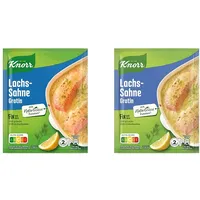 Knorr Fix Würzmischung Lachs-Sahne Gratin für einen leckeren Auflauf mit natürlichen Zutaten 2 Portionen (Packung mit 2)